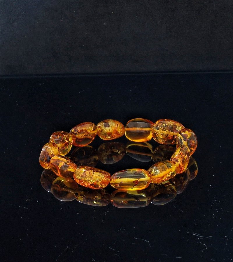 波罗的海随型花珀手链 ( HKA9177) - 手链/手环 - 树脂 