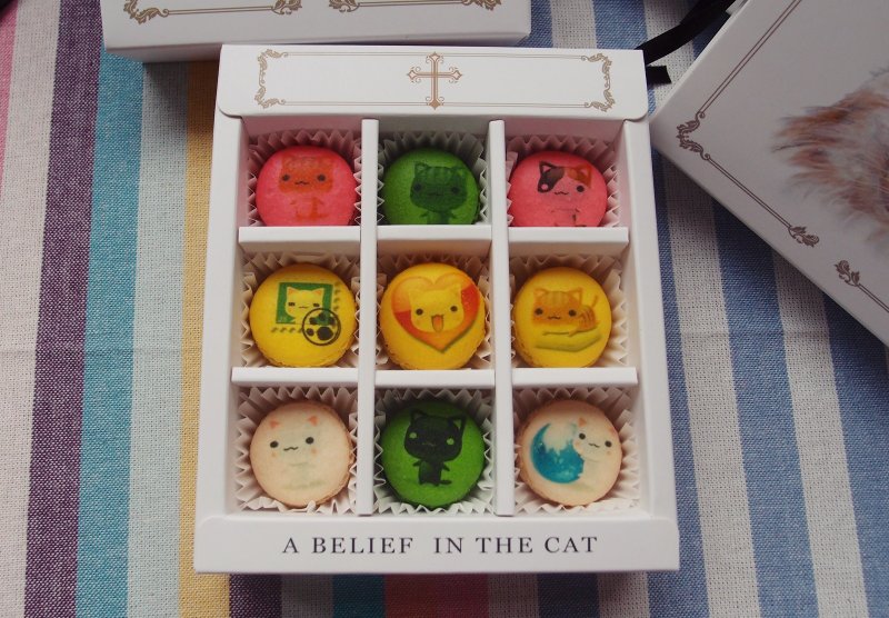 Cat Story 萌萌哒疗愈系喵咪迷你马卡龙 - 蛋糕/甜点 - 新鲜食材 