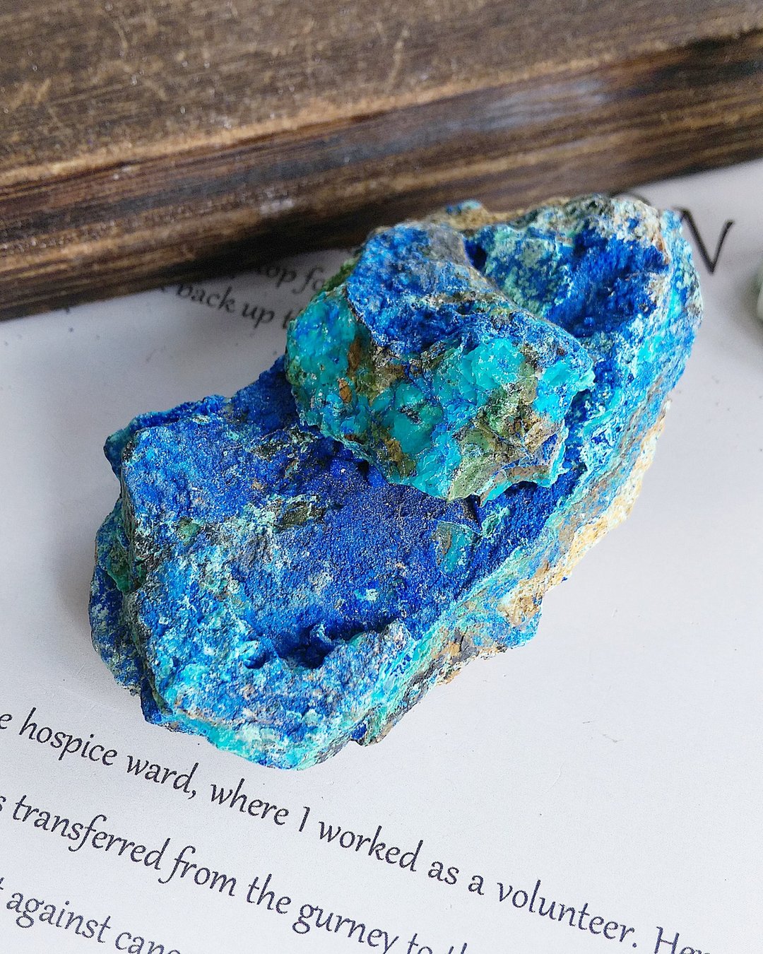 Azurite  安徽产地 蓝铜矿 硅孔雀石 共生矿 天然矿石 原矿 - 摆饰 - 其他材质 