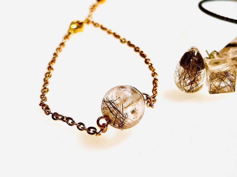 定制 纪念手链 宠物毛/胎毛 骨灰 宠物纪念品 树脂滴胶 - 手链/手环 - 树脂 咖啡色