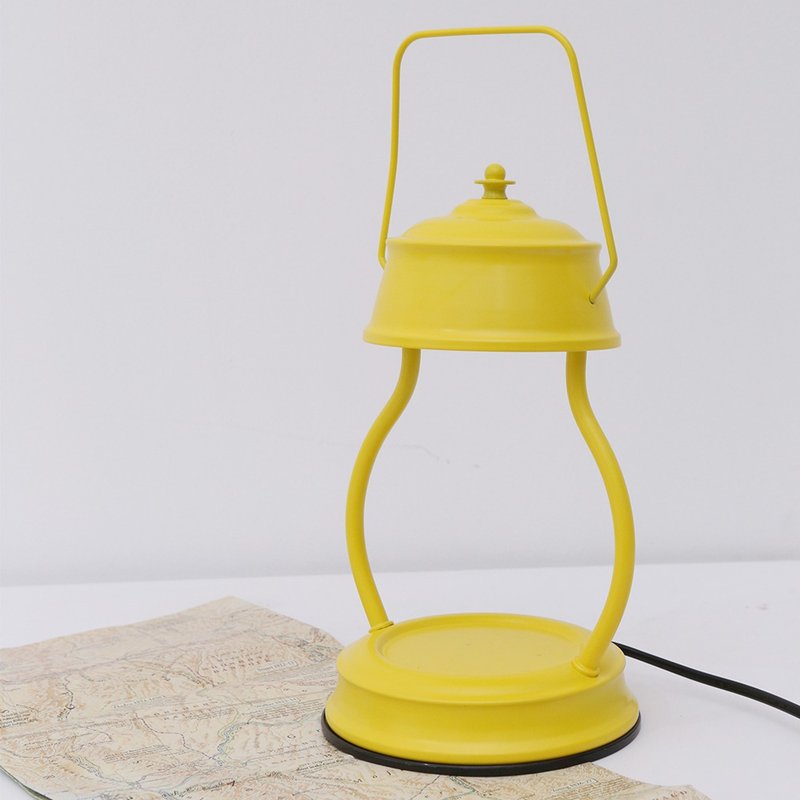 【展示品】韩国 PRAY 守夜人金属香氛蜡烛暖灯(L)-柠檬黄 - 蜡烛/烛台 - 其他金属 黄色