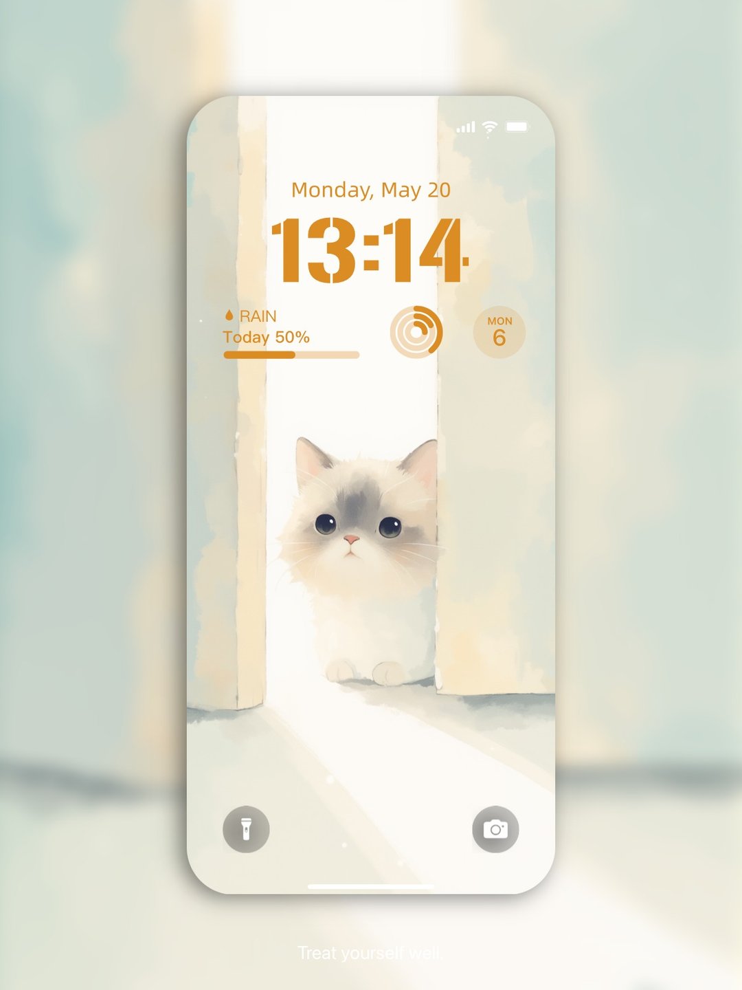 【数码】手机壁纸 | 偷窥的猫猫 - 电脑手机桌布/贴图/App 图示 - 其他材质 