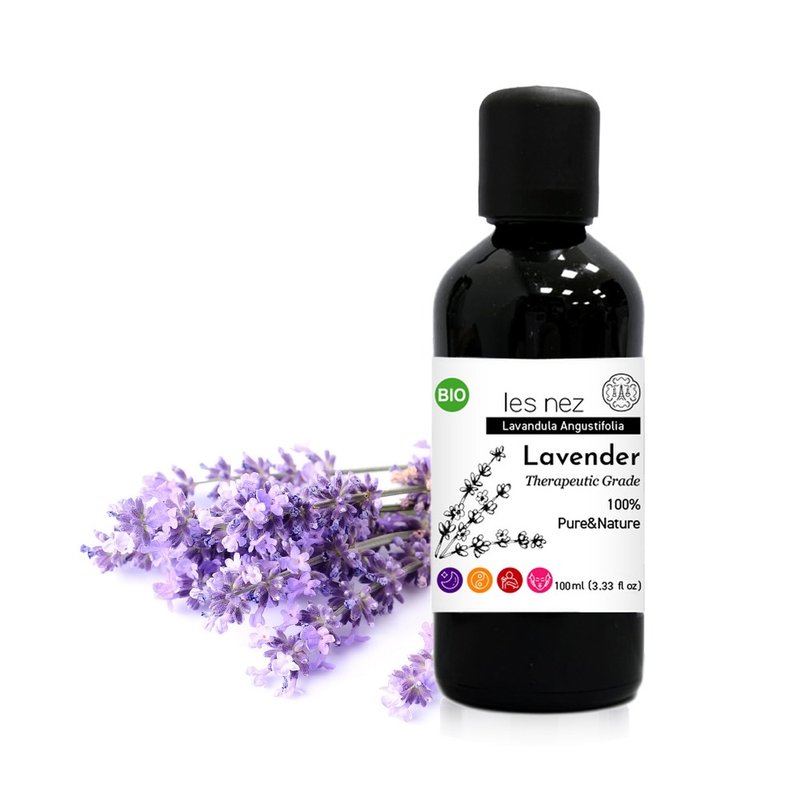 【Les nez 香鼻子】天然单方真正薰衣草纯精油 100ML - 香薰/精油/线香 - 精油 黑色