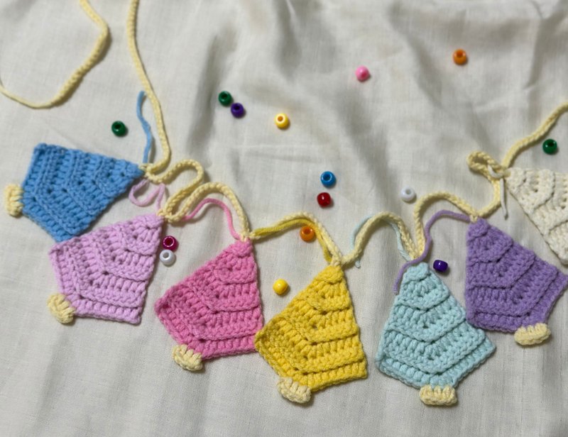 马卡龙色系圣诞树挂旗 - 其他 - 其他材质 