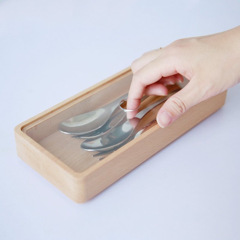 木质收纳盒-夏季限定(大) ─ 居家办公小物  送礼包装 加购刻字 - 收纳用品 - 木头 咖啡色