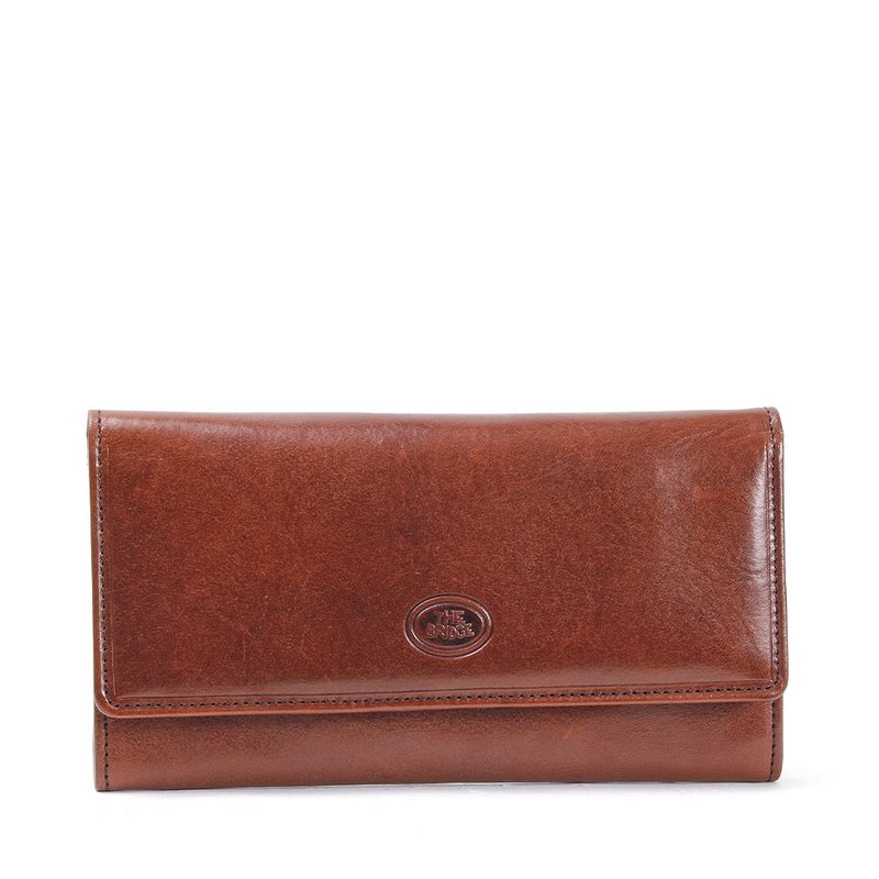 THE BRIDGE 真皮 / 牛皮 STORY 长夹 - 皮夹/钱包 - 真皮 咖啡色