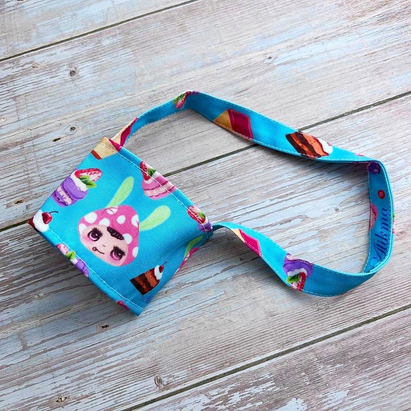 【幸运紫娃】草莓福娃 环保饮料提袋杯套 - 随行杯提袋/水壶袋 - 尼龙 