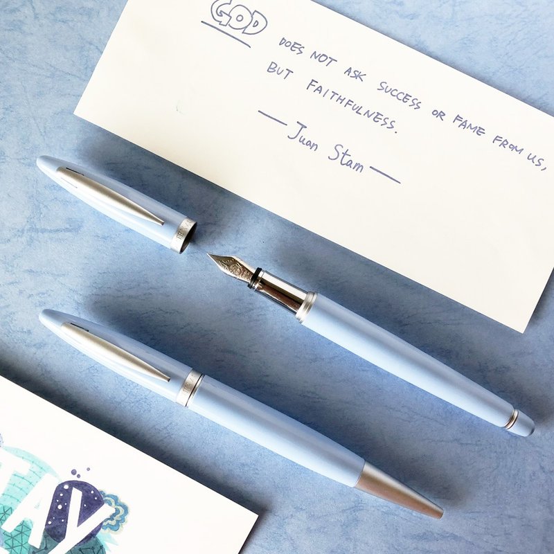 ARTEX life开心钢笔+原子笔 双笔豪华组-迷迭香 - 钢笔 - 铜/黄铜 紫色