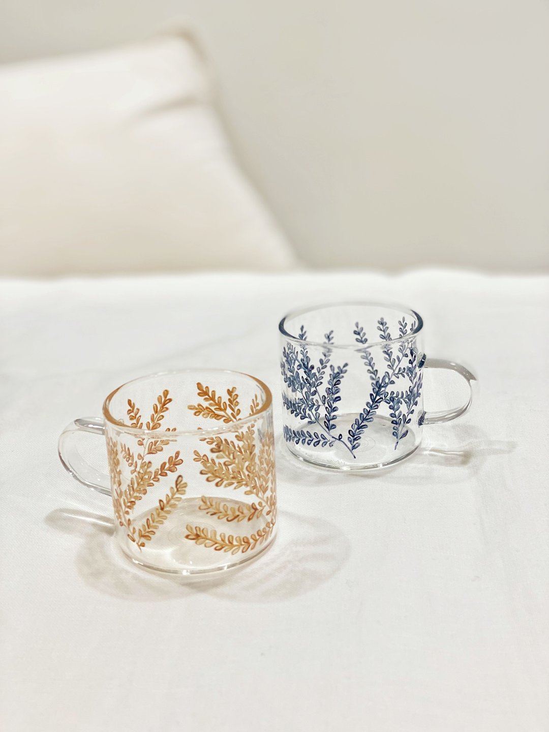 威尼斯玻璃彩绘 3小时 初阶体验班- 小咖啡杯 一对  2-4人同行 - 陶艺 - 玻璃 