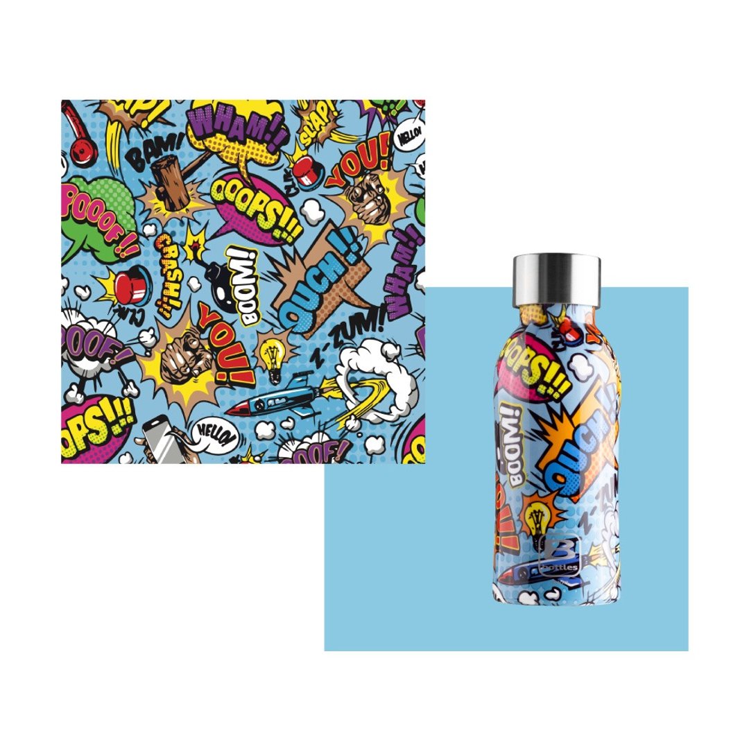 BUGATTI飞跃动漫风保温瓶350ml - 保温瓶/保温杯 - 其他金属 蓝色