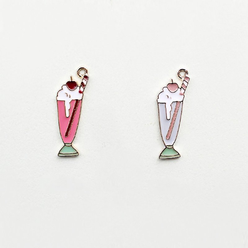 Charms, Jewelry making charms,jewelry making pendant,parfait.Dessert - 金工/饰品 - 其他金属 粉红色