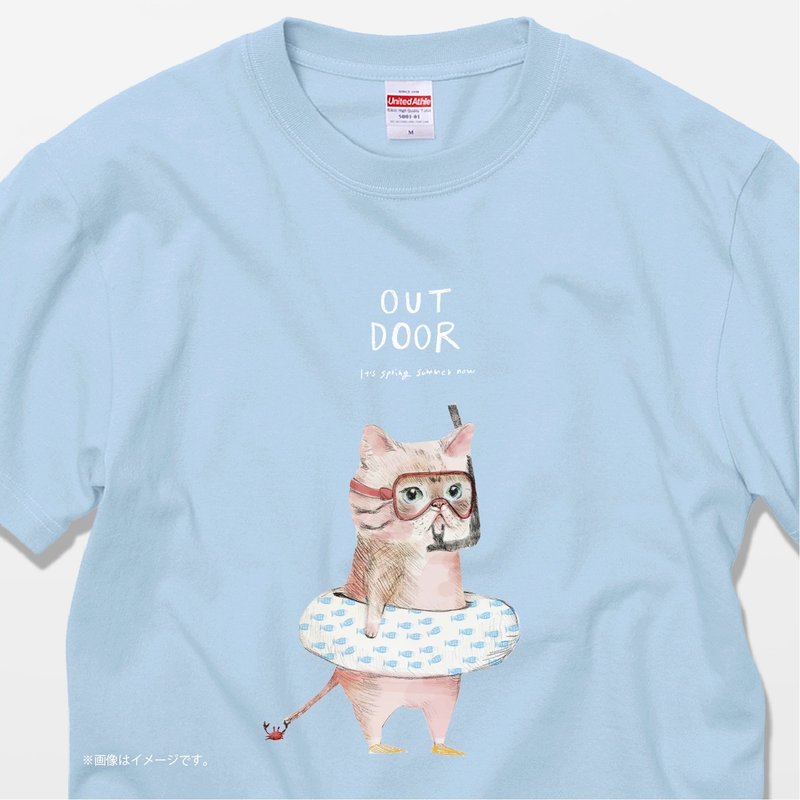 Outdoor_cat / 棉质T恤 - 女装 T 恤 - 棉．麻 白色