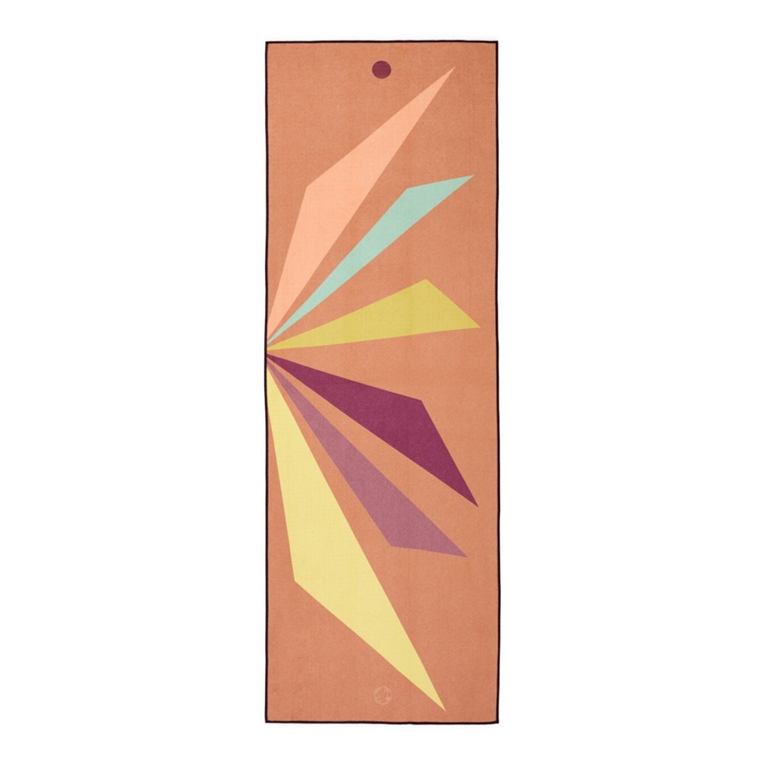 【Manduka】Yogitoes Plus Repreve 瑜珈铺巾-Palm Punch(湿止滑) - 运动配件 - 其他材质 橘色