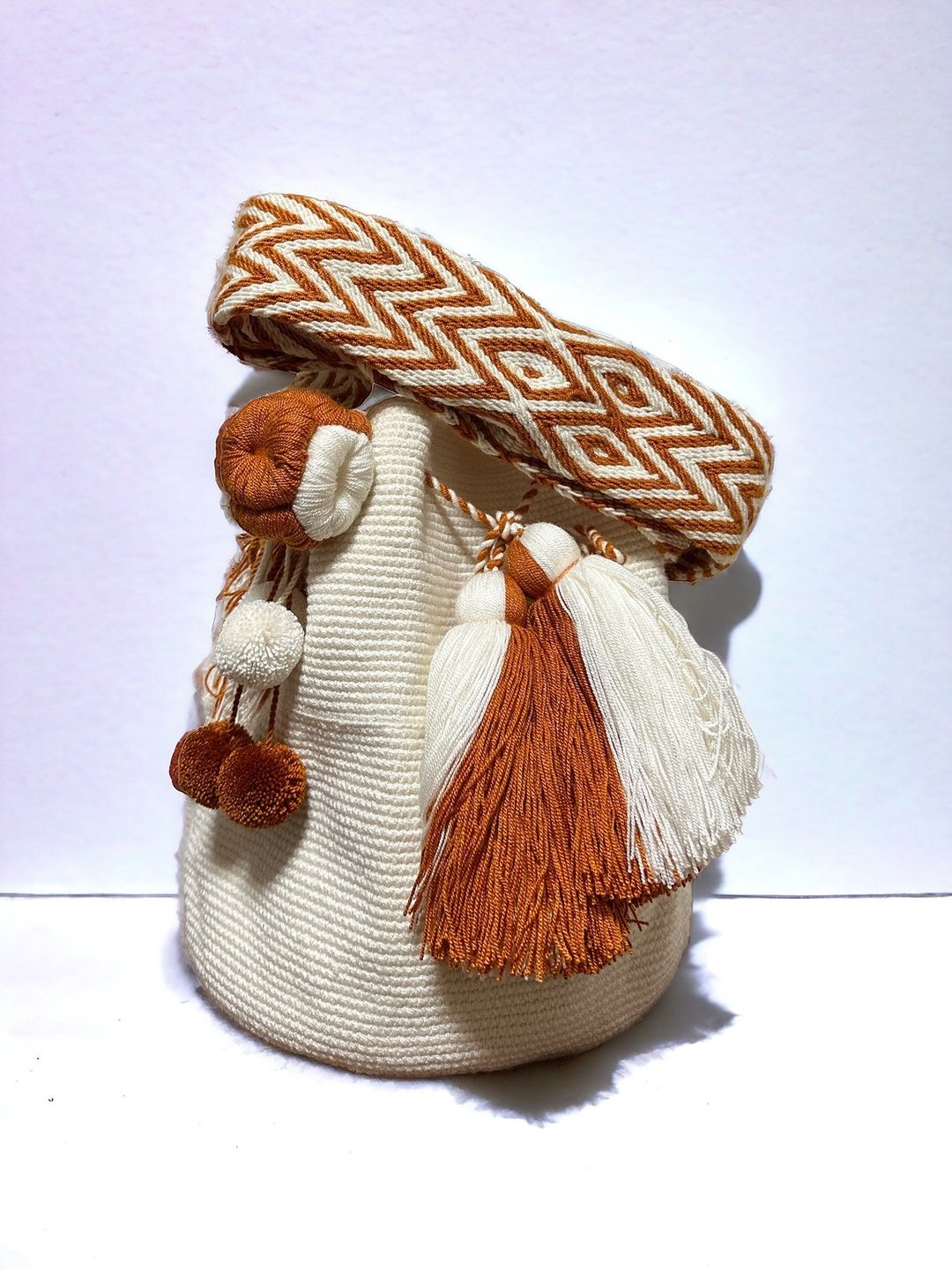 哥伦比亚 Wayuu 手织袋 - 侧背包/斜挎包 - 棉 多色