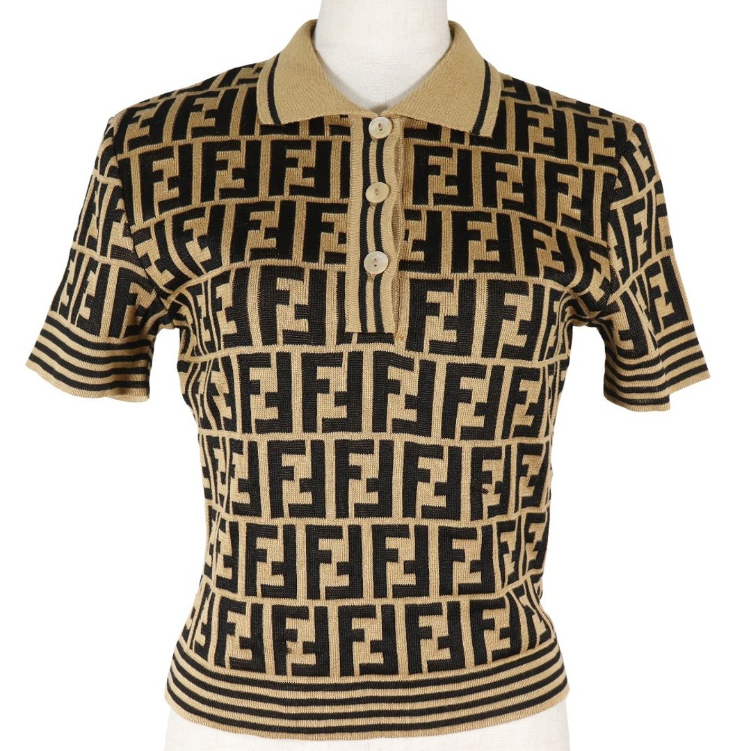 【日本直送】FENDI 芬迪 祖卡 Polo衫 针织衫 棉质 棕色 女款【二手】 - 女装衬衫 - 棉．麻 咖啡色