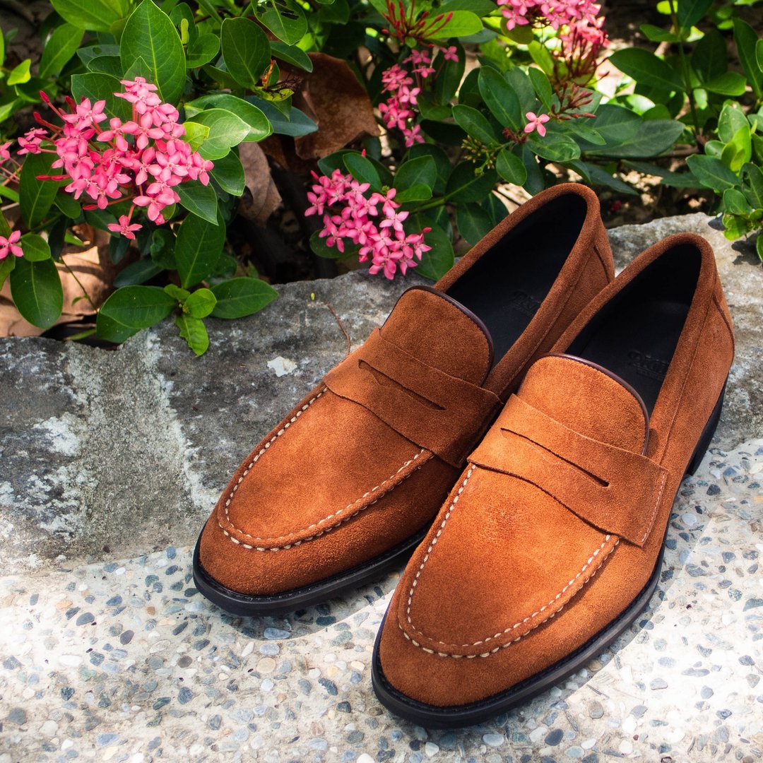 REGENT 素雅便士乐福鞋-棕/ Penny Loafer-Tan - 男款皮鞋 - 真皮 橘色