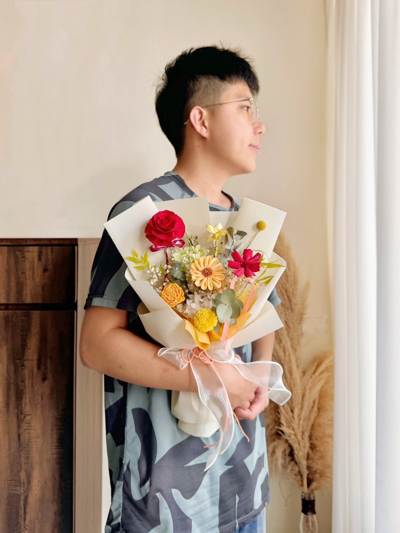 蜜糖泡泡 干燥花束 毕业花束 - 干燥花/捧花 - 植物．花 多色