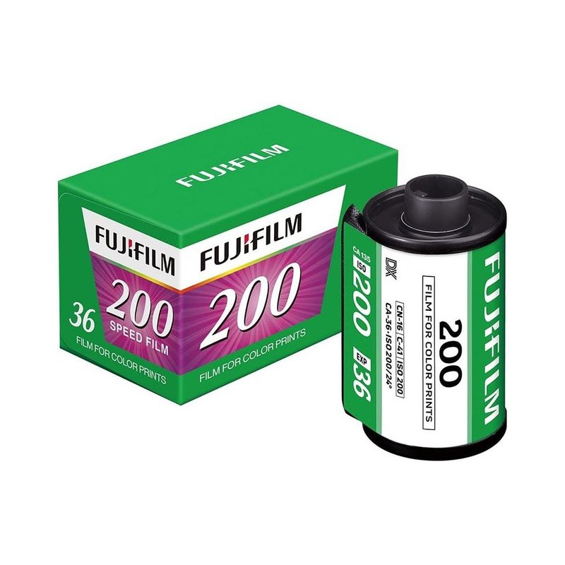 富士FUJIFILM 彩色软片200度(负片135/36 36张) 胶卷底片 - 相机 - 塑料 绿色