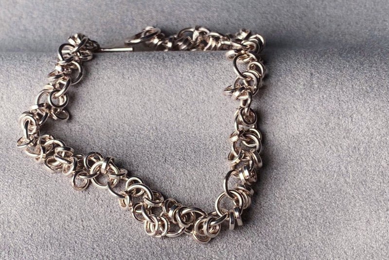 竭尽全力地套牢 - 手链/手环 - 纯银 银色