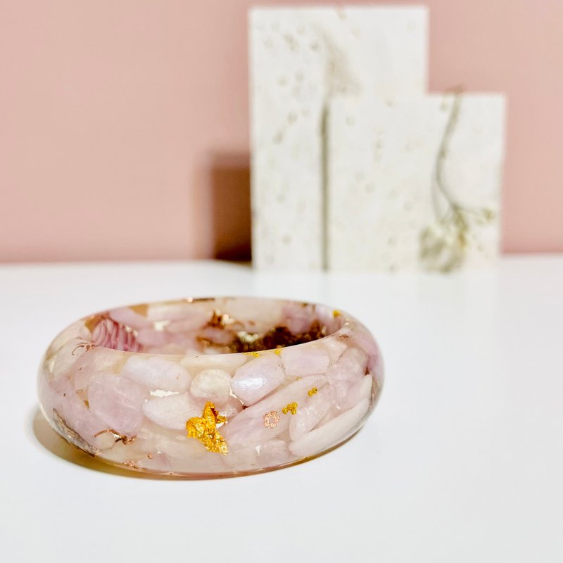 奥刚手镯/奥刚能量塔/金字塔/开运招财/水晶疗愈/母亲节礼物/送礼 - 手链/手环 - 半宝石 粉红色