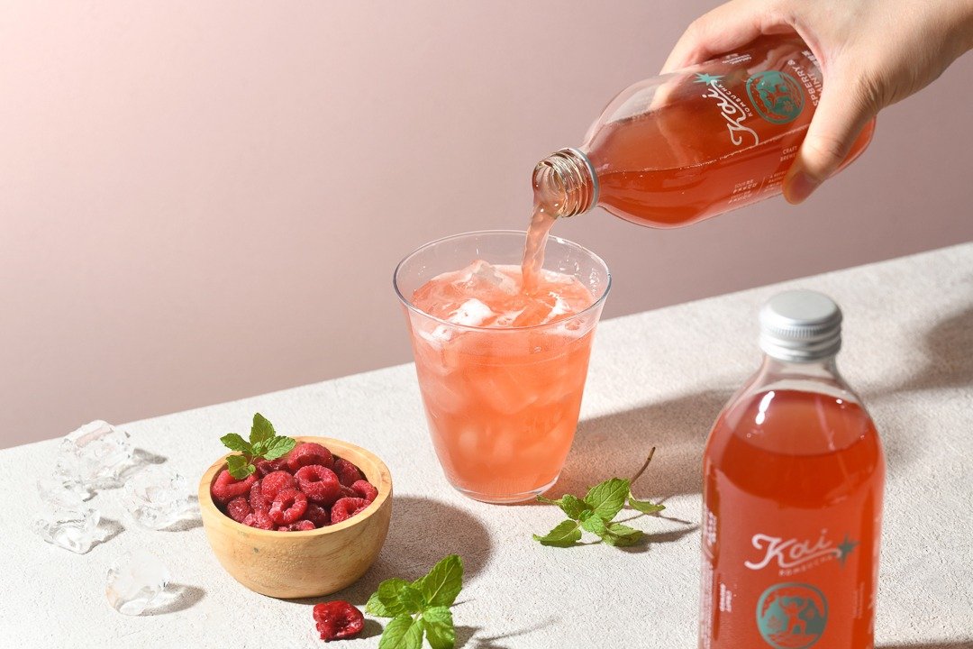 【Kai】有机覆盆莓薄荷康普茶 330ml*6瓶 - 茶 - 新鲜食材 多色