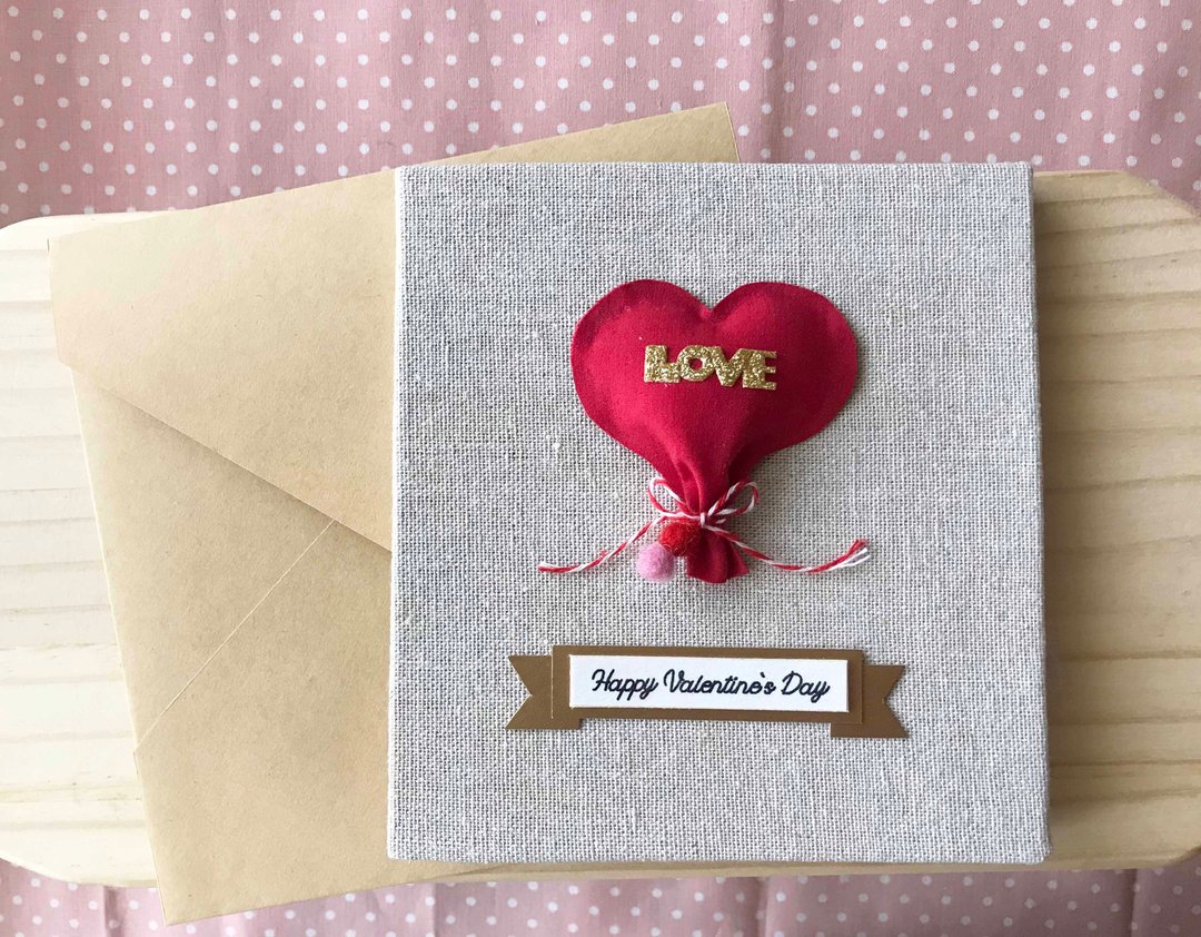 LOVE 爱 |手工卡片|情人节卡片|Handmade Valentine's Day Card - 卡片/明信片 - 其他材质 多色