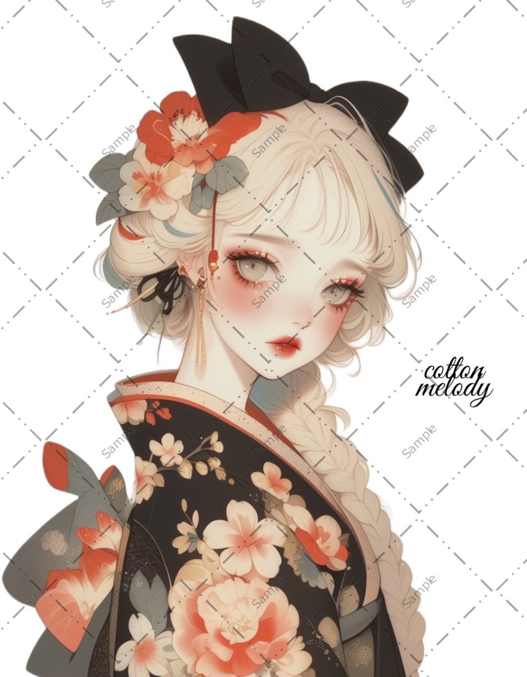 original sticker no.926 人物贴纸 原创贴纸 女孩贴纸 原创人物贴纸 - 贴纸 - 纸 