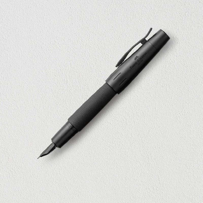 【Faber-Castell】E-MOTION黑金刚钢珠笔 免费刻字 - 钢珠笔 - 其他金属 黑色