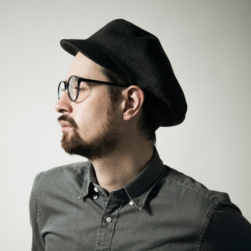 日本制 羊毛报童贝雷工作帽 - FISHER - 帽子 - 羊毛 黑色