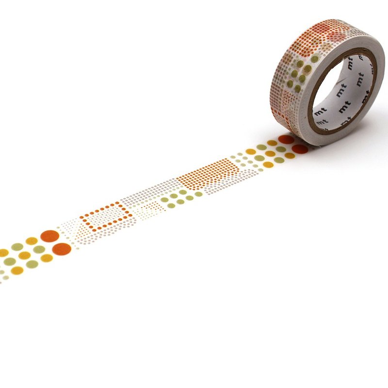 mt Deco 和纸胶带 / 点的集合 (MT01D526) / 2022SS - 纸胶带 - 纸 橘色