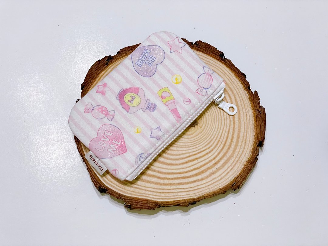 口袋零钱包 - 零钱包 - 棉 粉红色