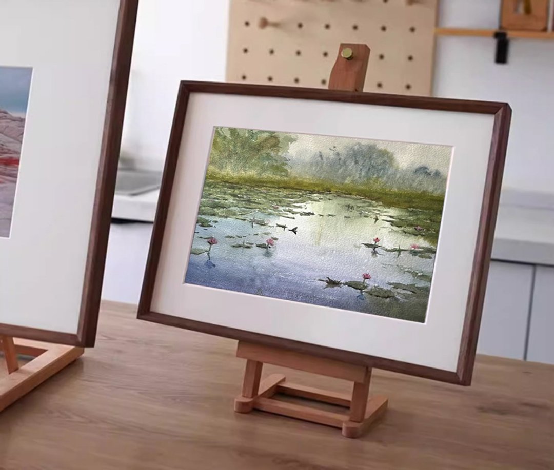 睡莲 | 疗愈水彩系列 水彩原画 【已收藏 勿拍】 - 海报/装饰画/版画 - 纸 白色