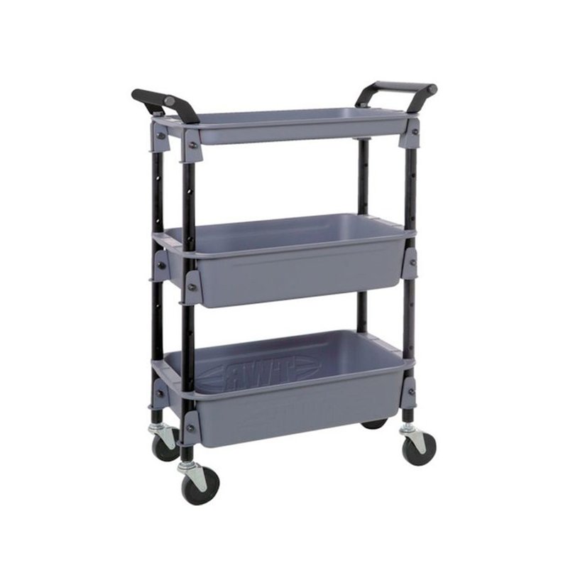 【Trusco】 三层作业台车-雾灰(仅限寄送台湾地区) - 置物架/篮子 - 其他金属 灰色