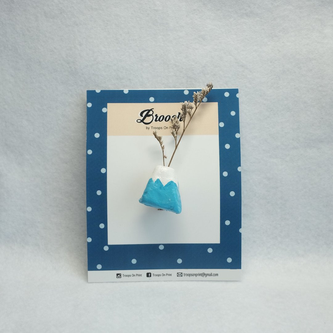 Mt Fuji Planter Pin - 其他 - 粘土 蓝色