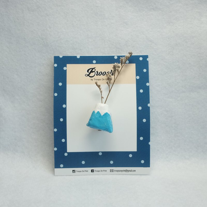 Mt Fuji Planter Pin - 其他 - 粘土 蓝色