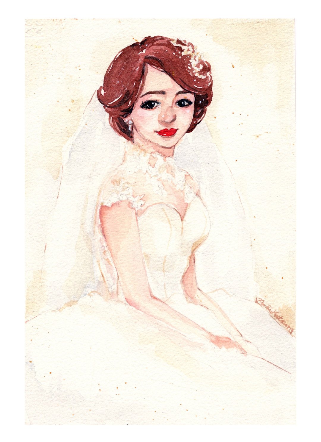 People Portrait  / 新娘A4画像委托 / 单人卖场 / 结婚贺礼 - 喜帖 - 纸 多色