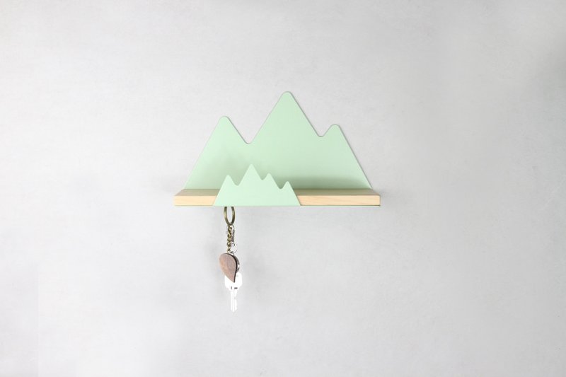 Metal House 山 <置物 圣诞节 钥匙圈 收纳> - 收纳用品 - 其他金属 绿色