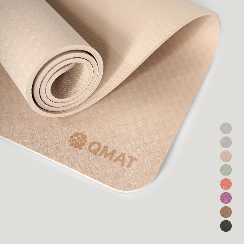 【QMAT】8mm瑜珈垫 -单色 台湾制 - 瑜珈垫 - 环保材料 多色