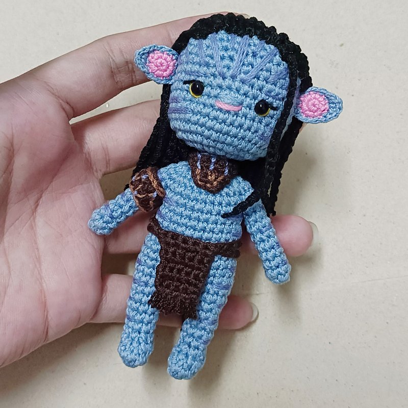 Neytiri Avatar 钩针玩偶 针织娃娃 - 玩偶/公仔 - 其他材质 蓝色