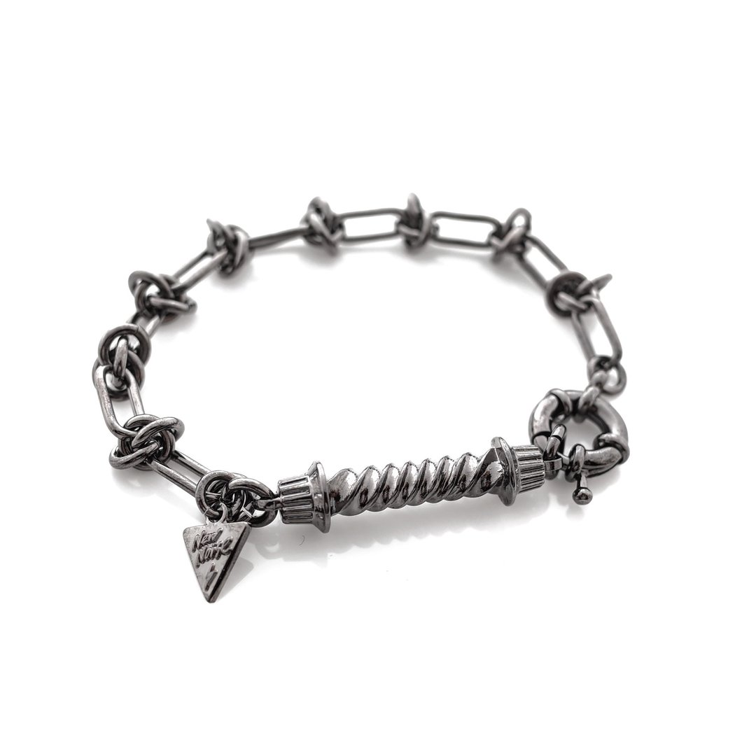 音量扭转手链 Volume twist bracelet  (黑金款) - 手链/手环 - 其他金属 金色