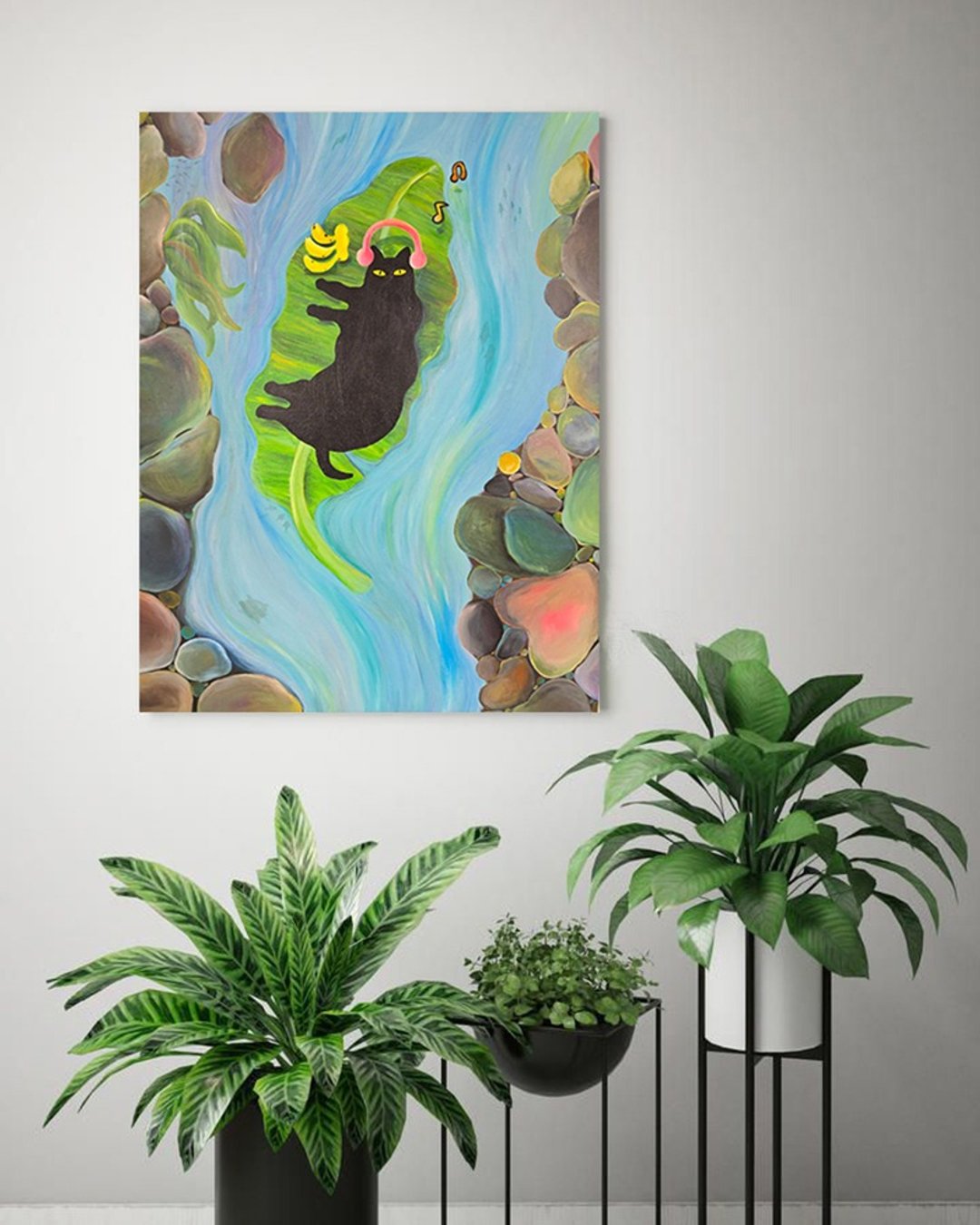 挂画/无框画/手绘原画/随大流 - 海报/装饰画/版画 - 棉．麻 