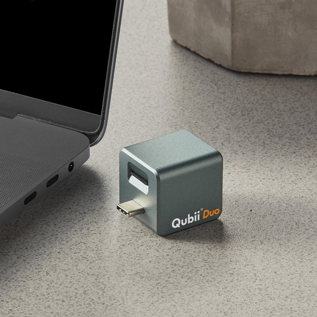 Maktar QubiiDuo USB-C 备份豆腐 夜幕绿 自动备份 手机备份首选 - U盘 - 塑料 绿色