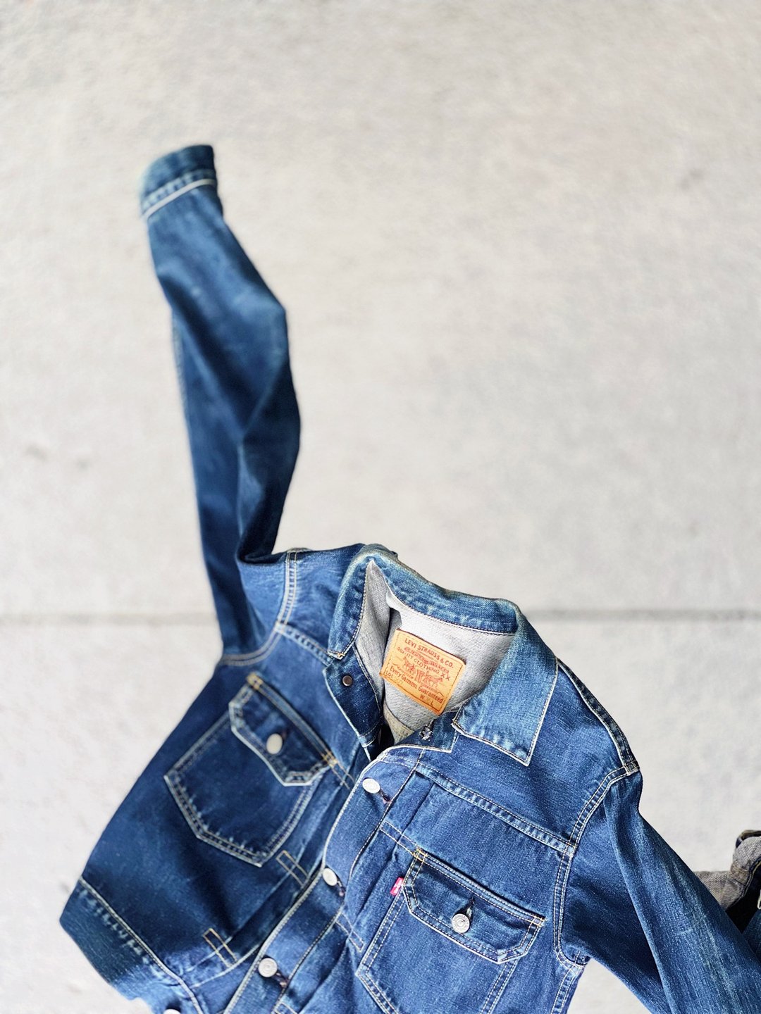 Levis 507xx LVC 经典素面版型 古着丹宁牛仔外套vintage coat - 女装休闲/机能外套 - 棉 蓝色