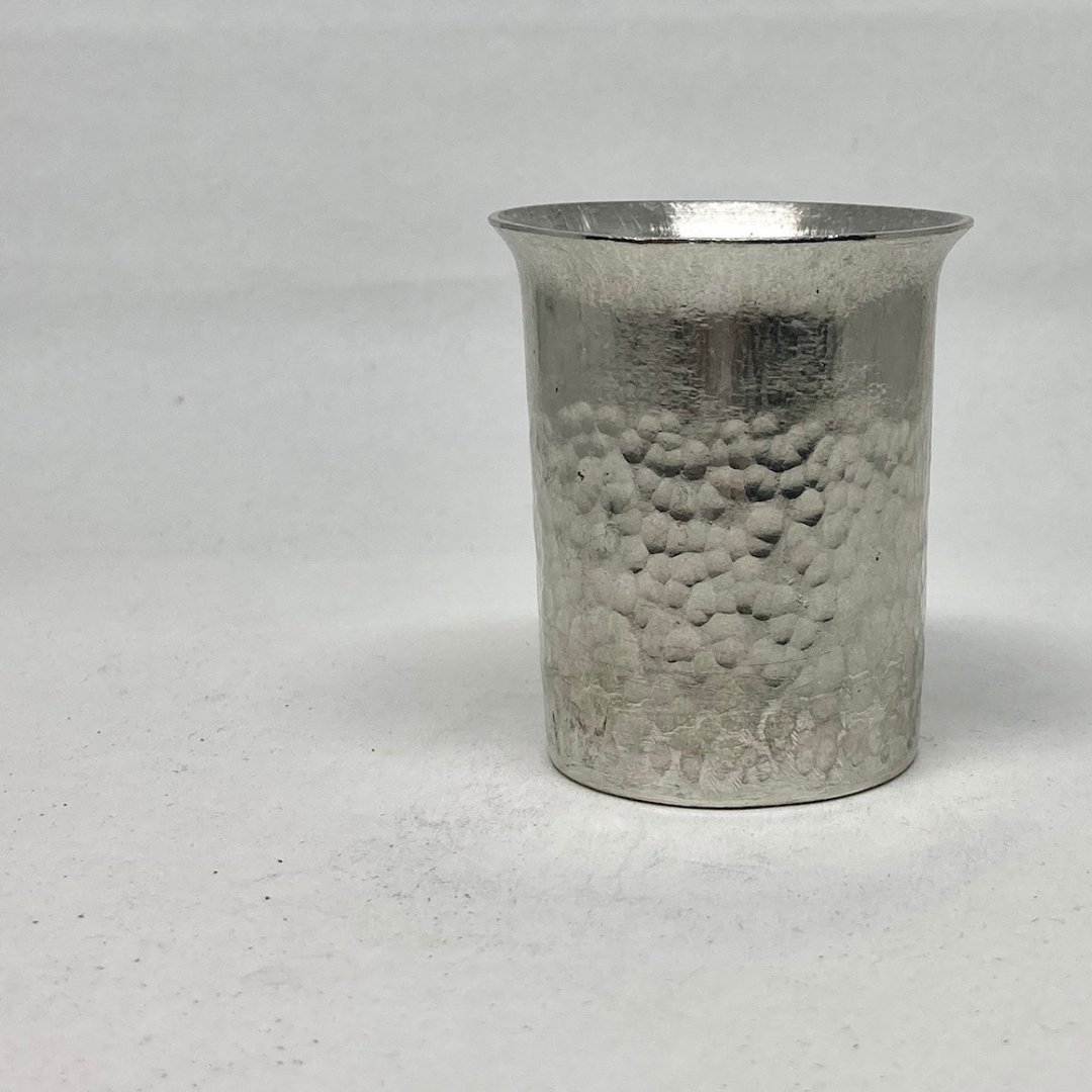 清酒杯/烧酌杯/翻口型纯锡酒杯(小杯),青冶金工手作锻打纯锡杯 - 酒杯/酒器 - 其他金属 