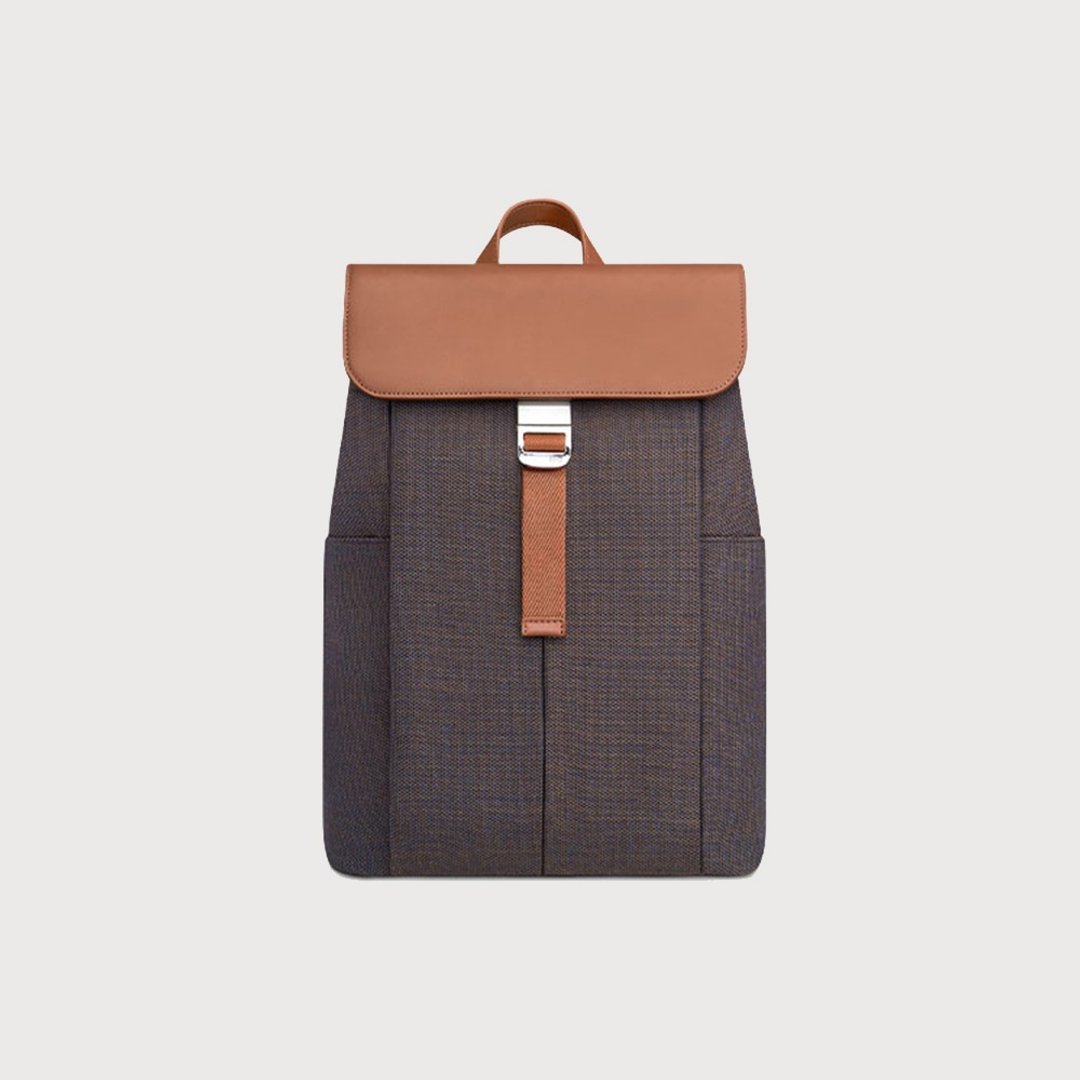 【ITO】PORCINI BACKPACK DUSK BROWN 城市双肩包 暮棕 - 后背包/双肩包 - 其他材质 