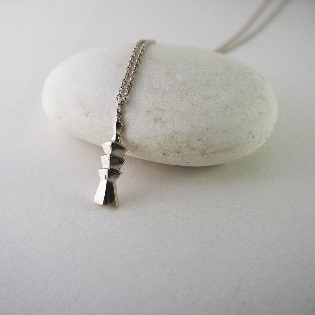 101 necklace_101项链 925银 限量 设计师 手作 定制 台湾地标 - 项链 - 银 银色