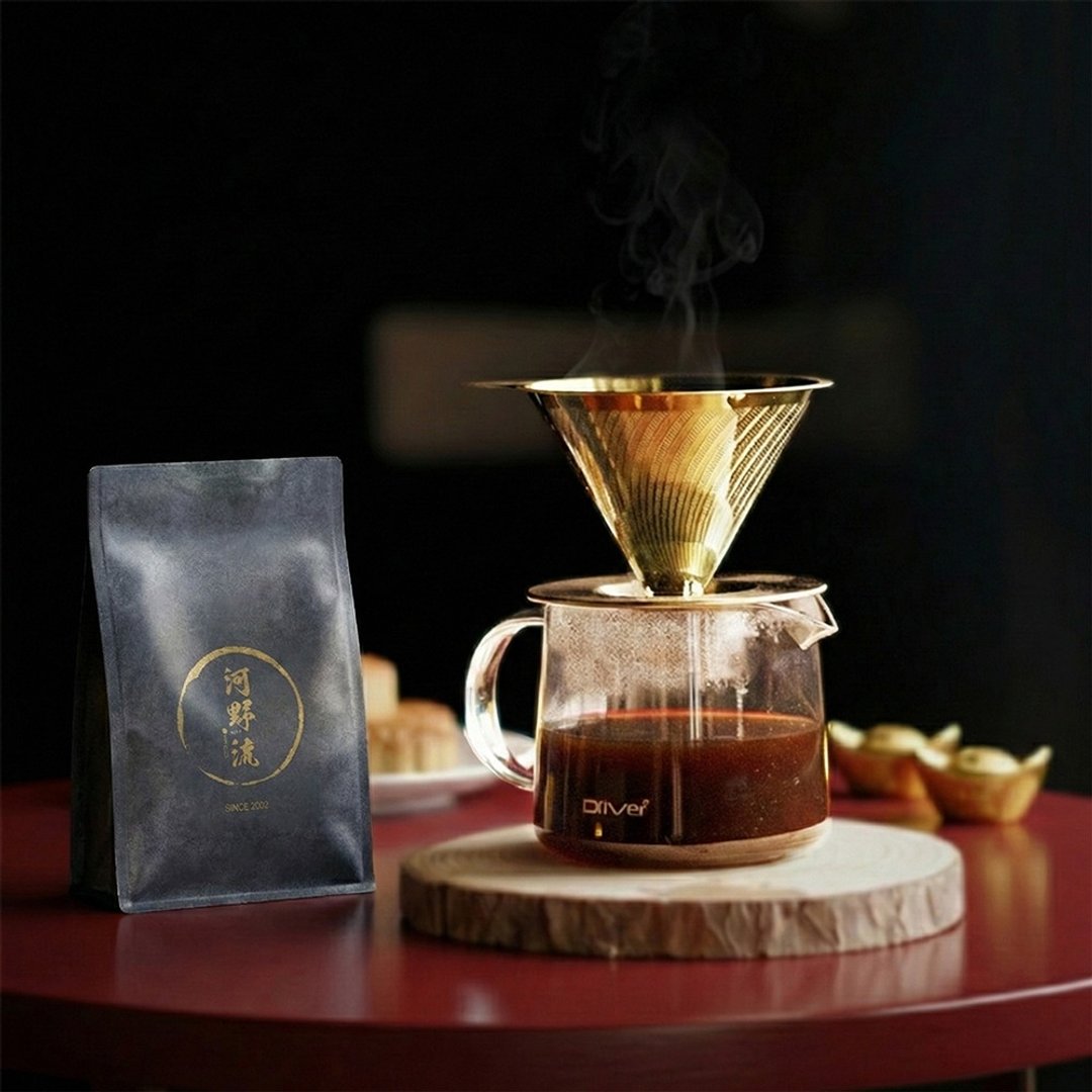 过年礼盒限时发售丨 Driver 马腾富贵手冲咖啡新年礼盒 - 咖啡壶/周边 - 不锈钢 金色