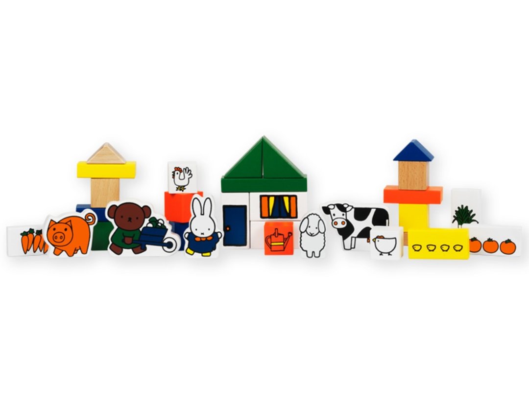Miffy 米飞儿农场 - 玩具/玩偶 - 木头 多色