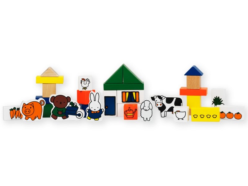 Miffy 米飞儿农场 - 玩具/玩偶 - 木头 多色