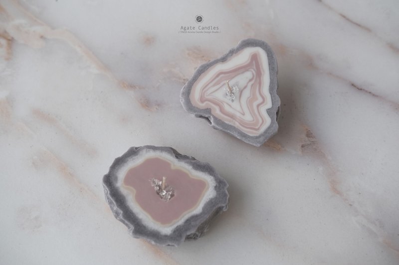 双人同行玛瑙矿物造型设计艺术蜡烛体验工作坊 - 蜡烛/香氛 - 蜡 